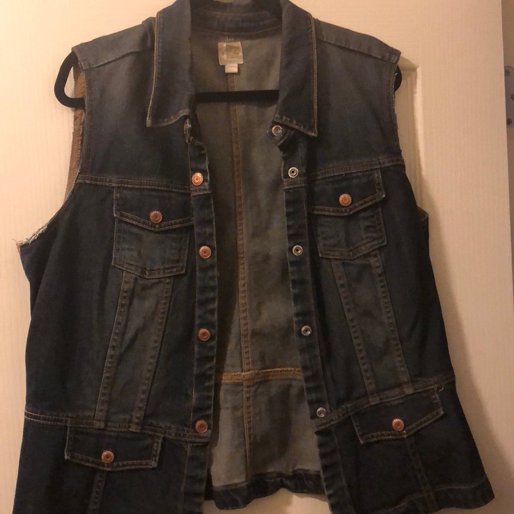 Dark Jean vest